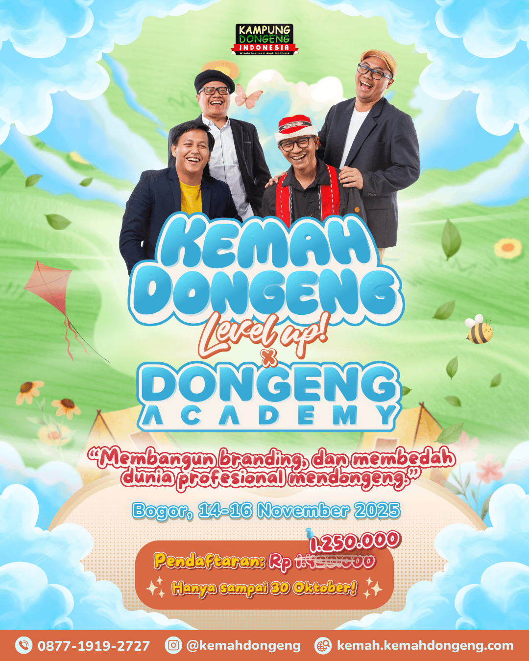 Poster Kemah Dongeng Level Up